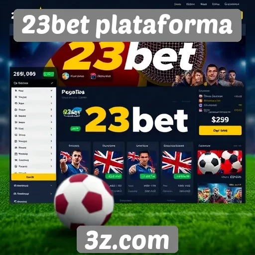 Interface e usabilidade do site 23bet